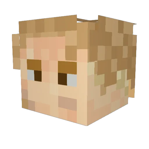 MrDrago2004 Minecraft avatar head, 3D render