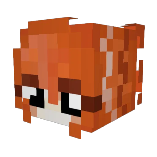 MrDreon Minecraft avatar head, 3D render