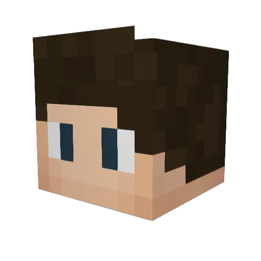MrDrizzel Minecraft avatar head, 3D render