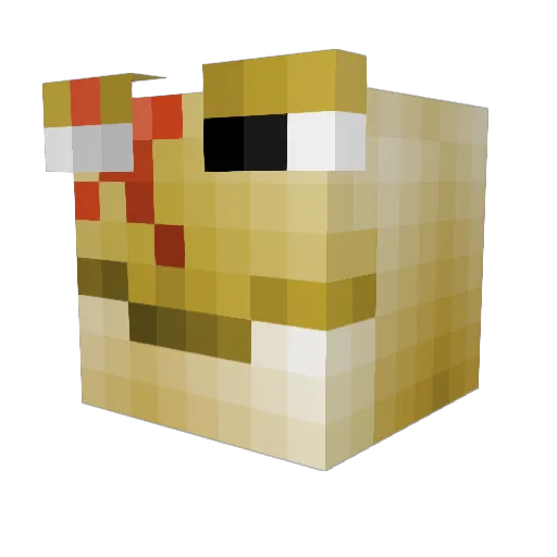 MrDryRye Minecraft avatar head, 3D render