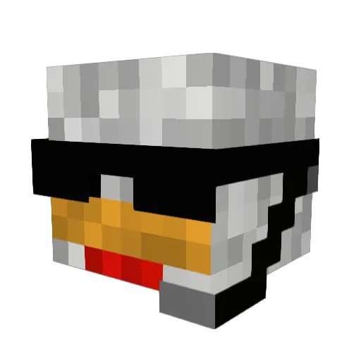 MrDuck3 Minecraft avatar head, 3D render