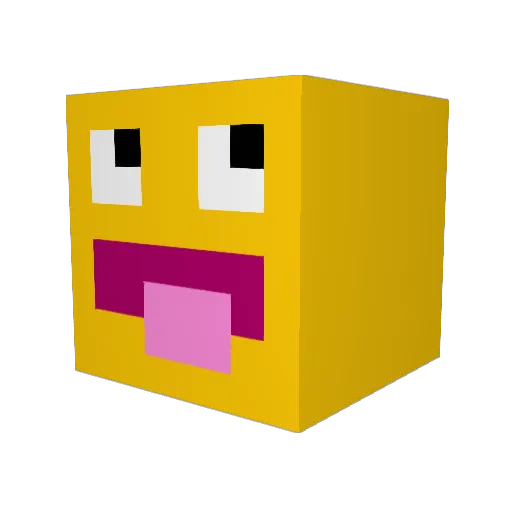 MrDuckAHT Minecraft avatar head, 3D render