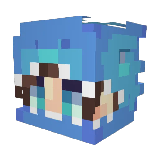 MrDuckCraft Minecraft avatar head, 3D render