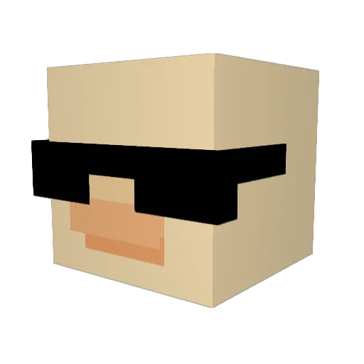 MrDuckie04 Minecraft avatar head, 3D render