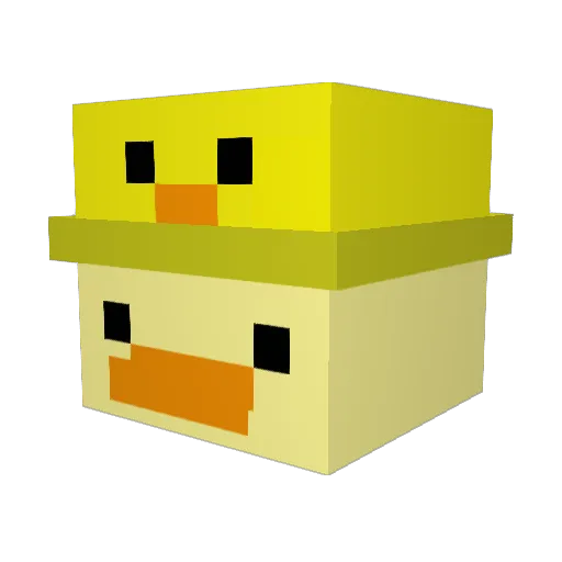 MrDuckierr Minecraft avatar head, 3D render