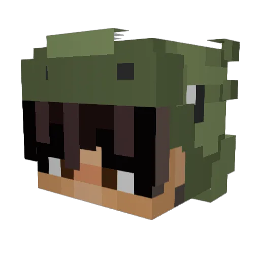 MrDumpy_69 Minecraft avatar head, 3D render