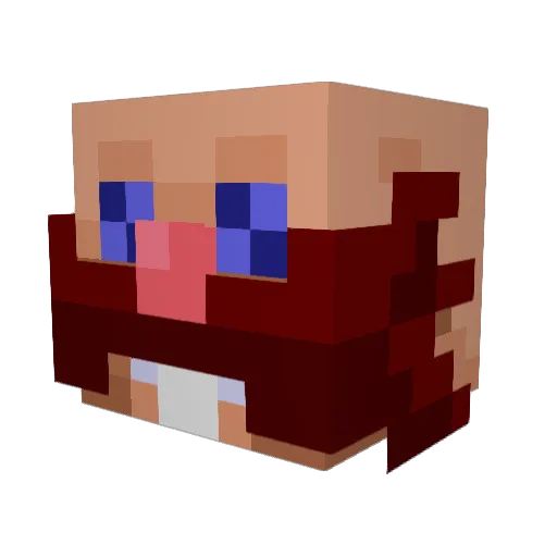 MrDwight115 Minecraft avatar head, 3D render