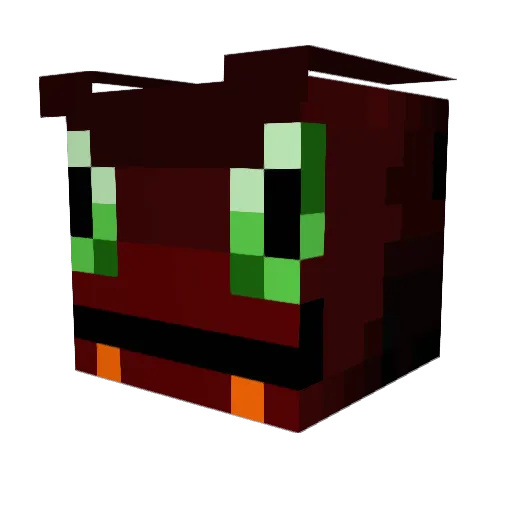 MrECCO Minecraft avatar head, 3D render