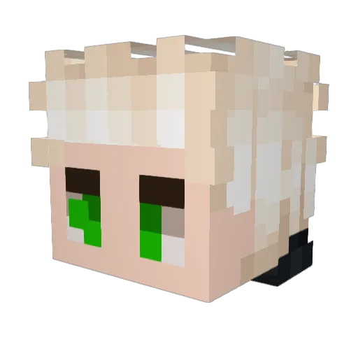 MrEGGGY Minecraft avatar head, 3D render