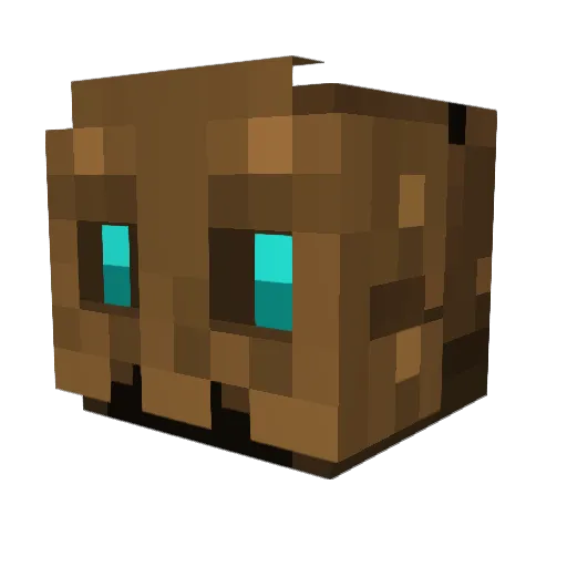 MrEastman Minecraft avatar head, 3D render