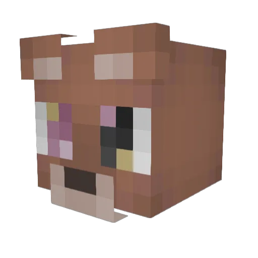 MrEboni Minecraft avatar head, 3D render