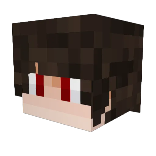 MrEdouard Minecraft avatar head, 3D render