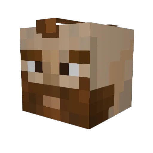 MrElmquist Minecraft avatar head, 3D render