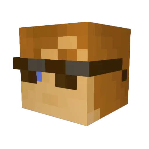 MrEmanuel Minecraft avatar head, 3D render