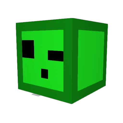 MrEmeraldSlime Minecraft avatar head, 3D render