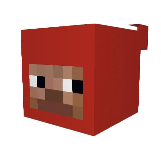 MrEmpanadas Minecraft avatar head, 3D render