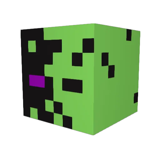 MrEndSlime Minecraft avatar head, 3D render