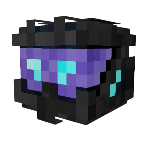 MrEndermann Minecraft avatar head, 3D render