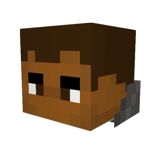 MrErickBf Minecraft avatar head, 3D render