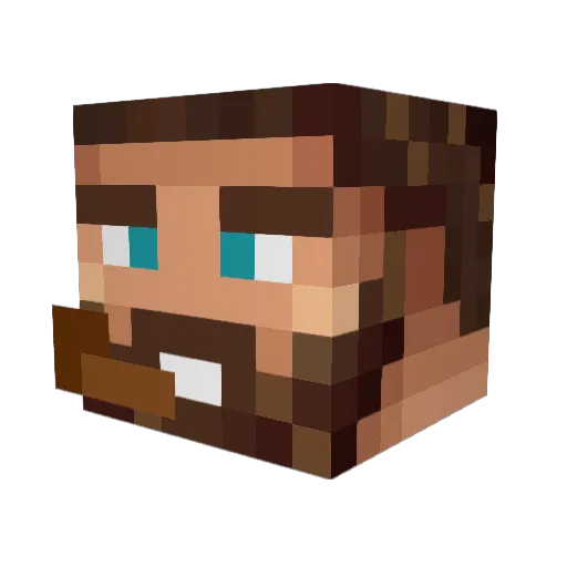 MrErok Minecraft avatar head, 3D render