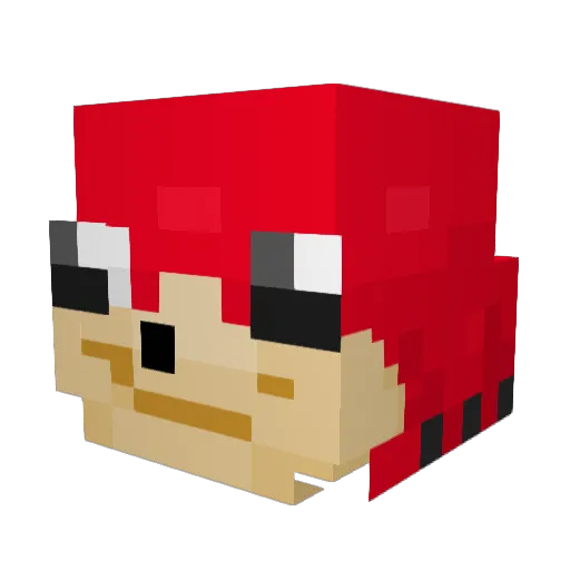 MrErpy Minecraft avatar head, 3D render