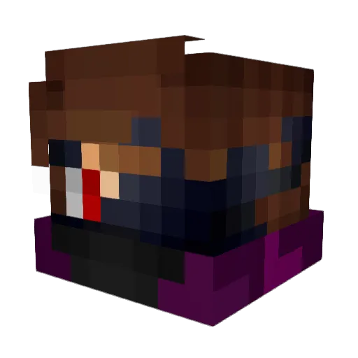 MrEspectra Minecraft avatar head, 3D render