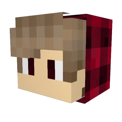 MrEternall Minecraft avatar head, 3D render