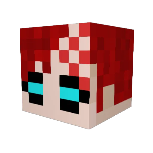 MrExpertMC Minecraft avatar head, 3D render