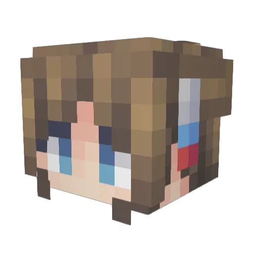 MrExploding Minecraft avatar head, 3D render