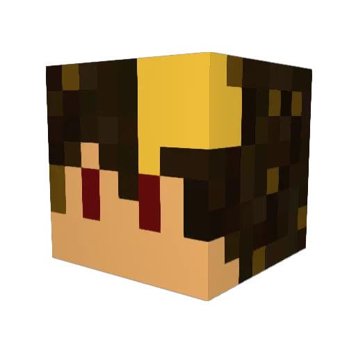 MrEzky Minecraft avatar head, 3D render
