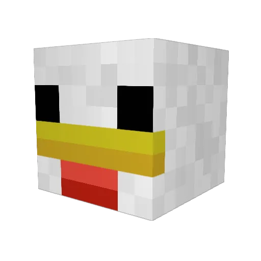 MrFRY03 Minecraft avatar head, 3D render