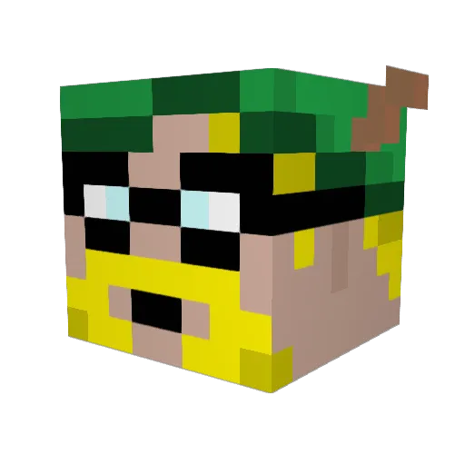 MrFahrenheit33 Minecraft avatar head, 3D render