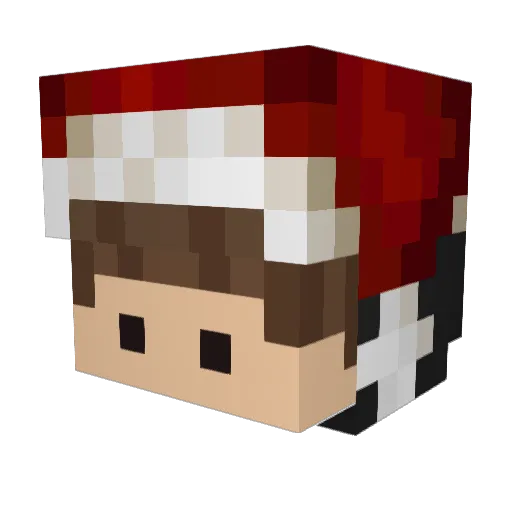 MrFaithful Minecraft avatar head, 3D render