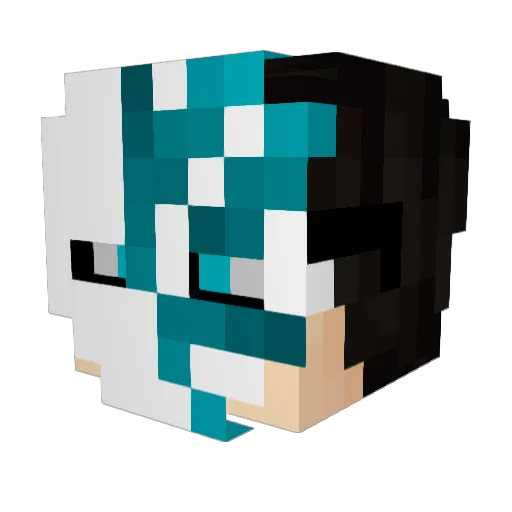 MrFalconIX Minecraft avatar head, 3D render