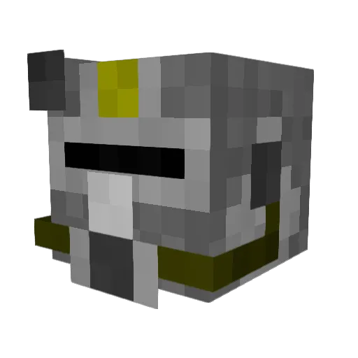 MrFalloutCentral Minecraft avatar head, 3D render
