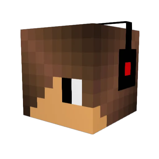 MrFamouz Minecraft avatar head, 3D render