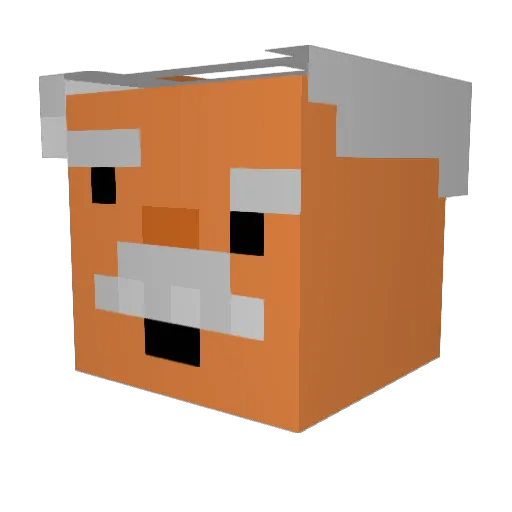 MrFancypantsu Minecraft avatar head, 3D render