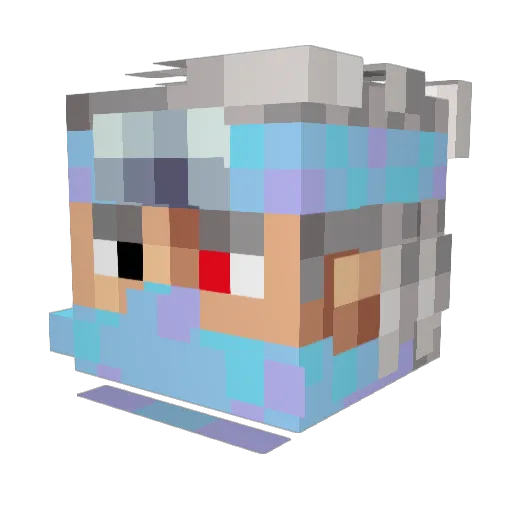 MrFanta18 Minecraft avatar head, 3D render