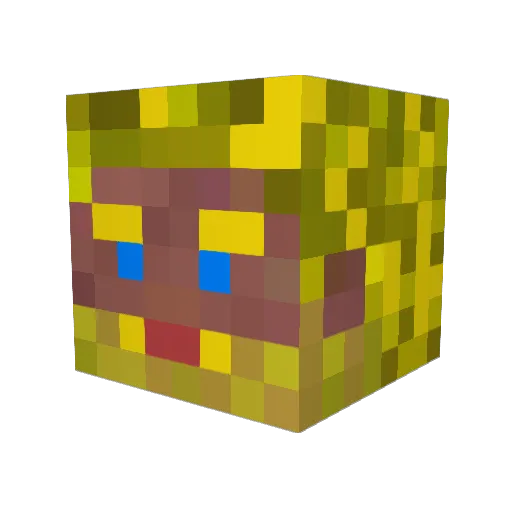 MrFantasy Minecraft avatar head, 3D render