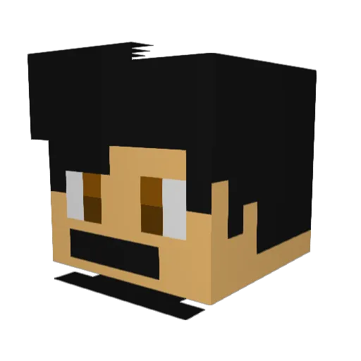 MrFazz Minecraft avatar head, 3D render