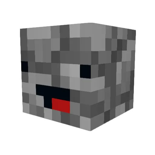 MrFeetham Minecraft avatar head, 3D render