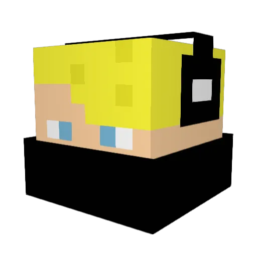 MrFiDg Minecraft avatar head, 3D render