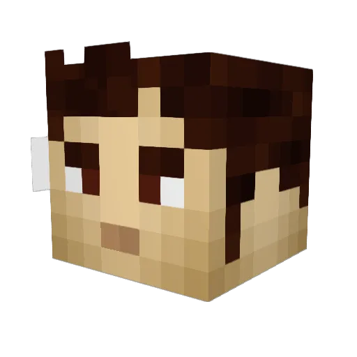 MrFima Minecraft avatar head, 3D render