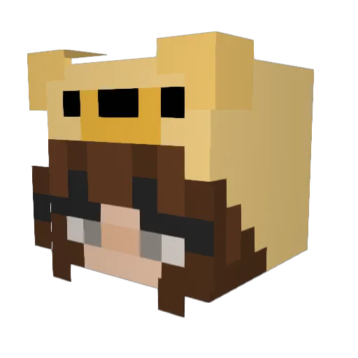 MrFister187 Minecraft avatar head, 3D render
