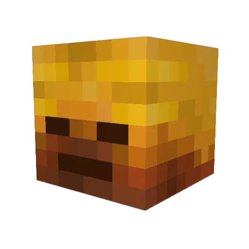 MrFlameRed Minecraft avatar head, 3D render
