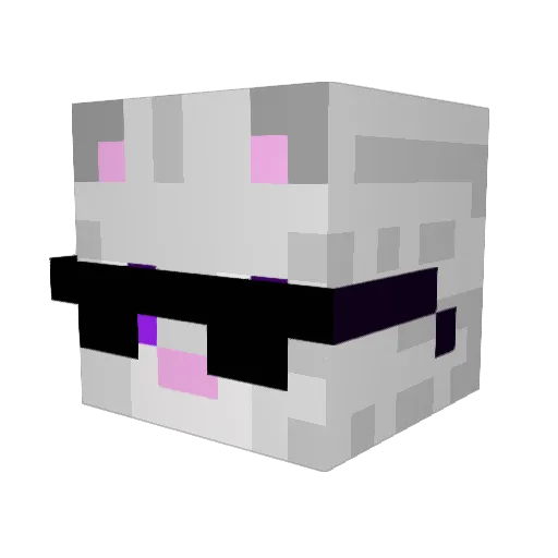 MrFlauschigX3 Minecraft avatar head, 3D render
