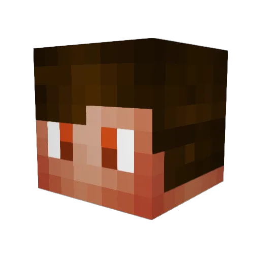 MrFleshka Minecraft avatar head, 3D render