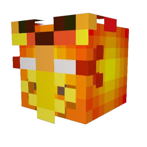 MrFluffy200 Minecraft avatar head, 3D render