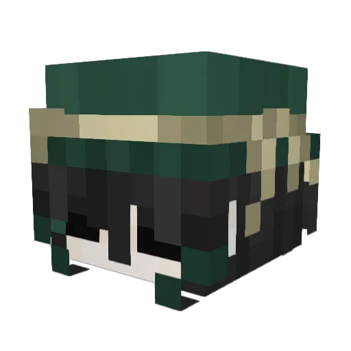 MrFoap Minecraft avatar head, 3D render