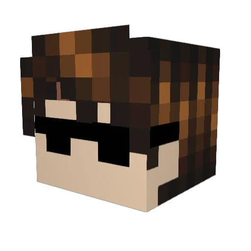 MrFoged Minecraft avatar head, 3D render